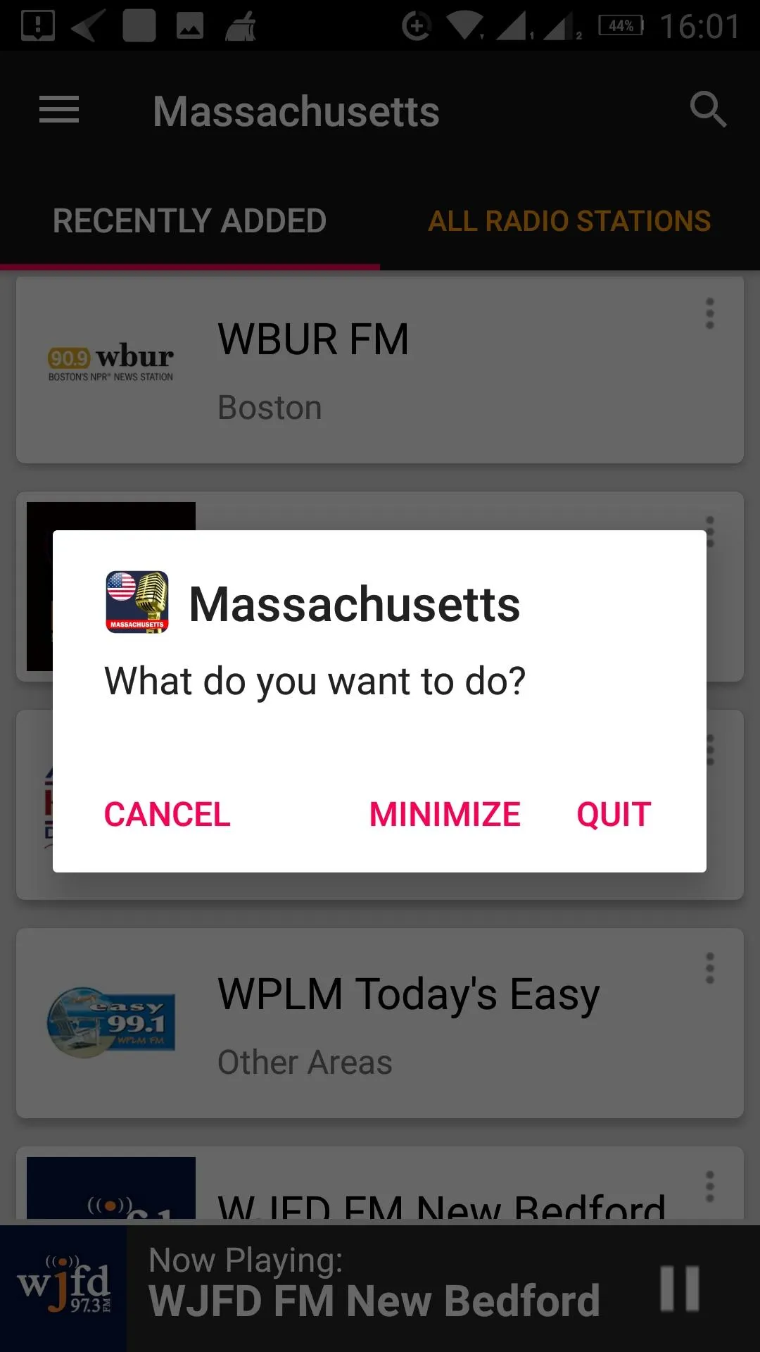 Massachusetts Radio Stations | Indus Appstore | Screenshot