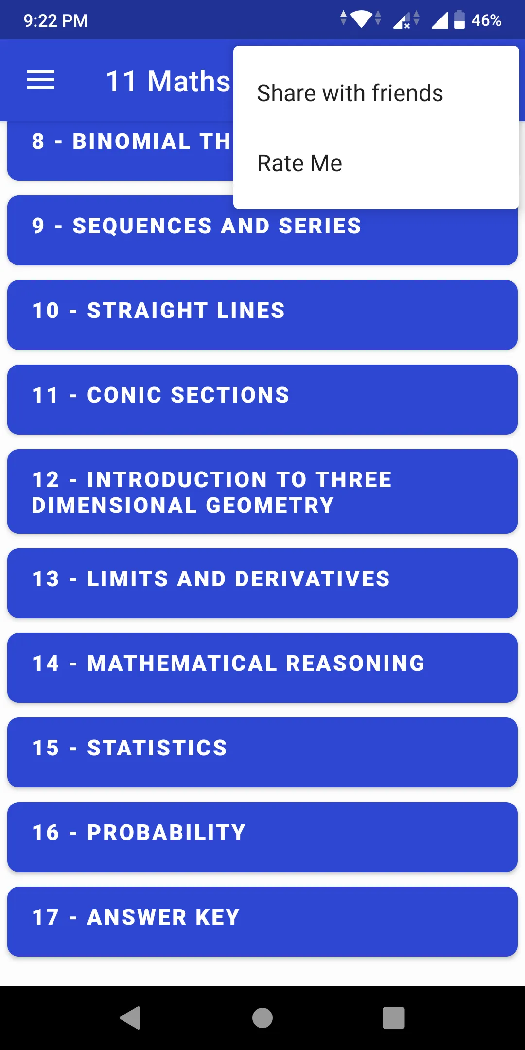 11 Maths NCERT Book | Indus Appstore | Screenshot