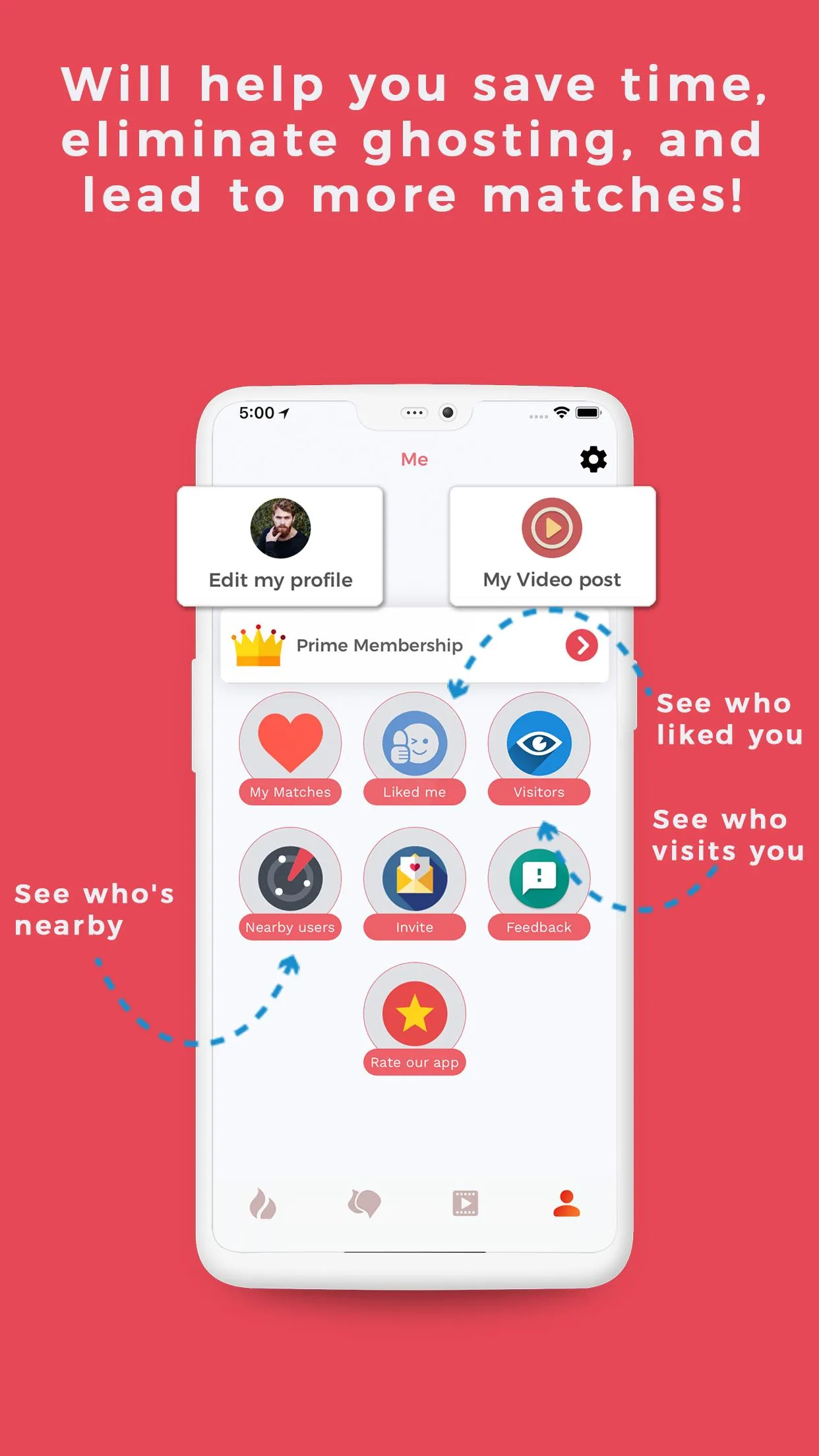 Prompt: Dating App, Video,Chat | Indus Appstore | Screenshot