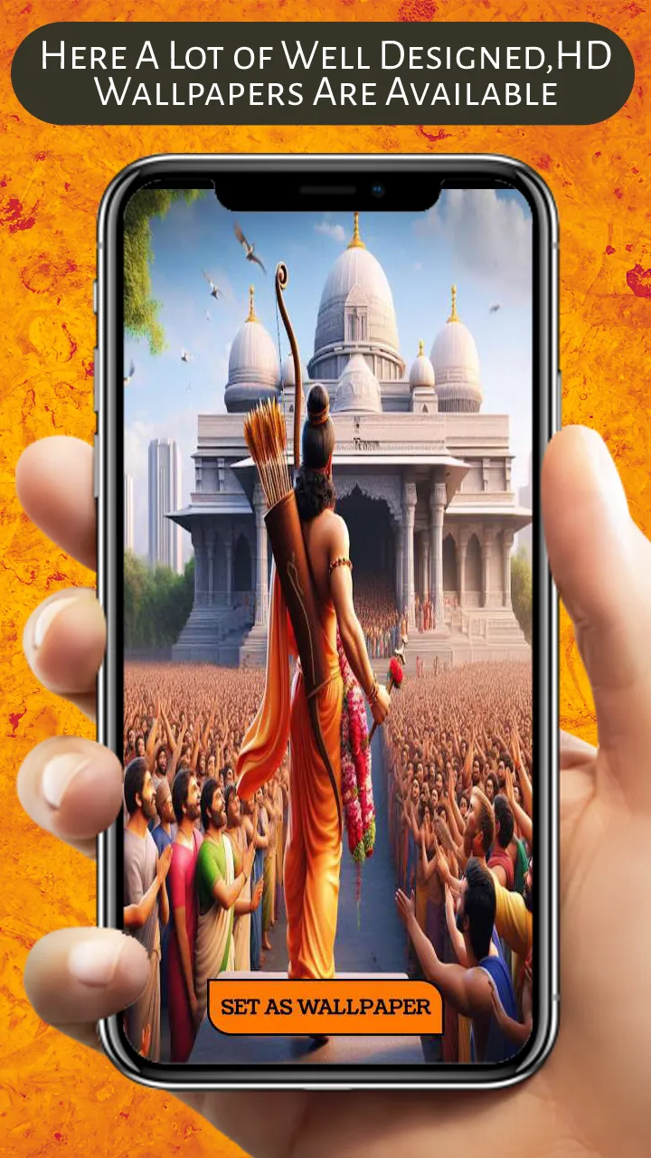 Ram Mandir Wallpaper Ayodhya | Indus Appstore | Screenshot