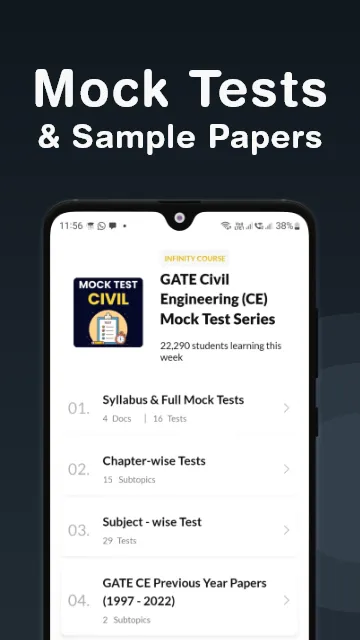 GATE Civil Exam Prep App | Indus Appstore | Screenshot