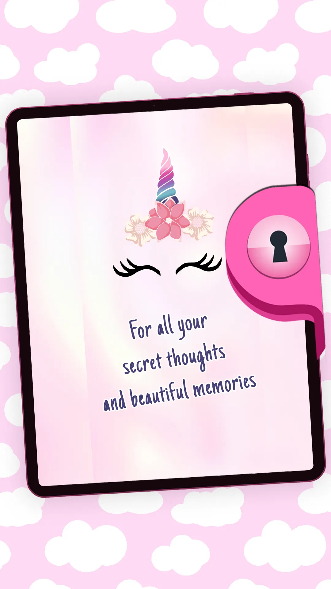 Unicorn Diary With Lock | Indus Appstore | Screenshot