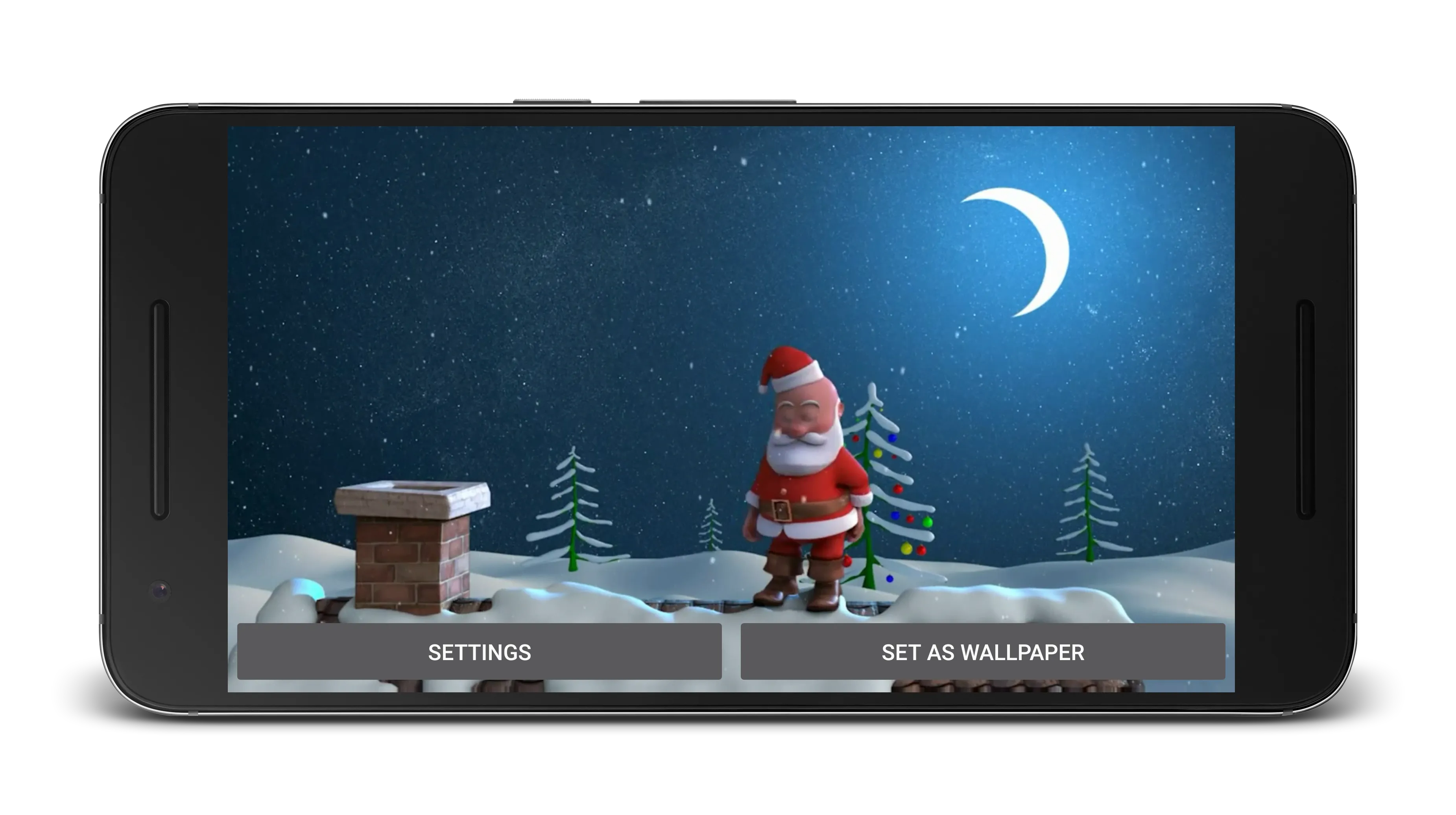 Funny Santa Claus 3D Wallpaper | Indus Appstore | Screenshot