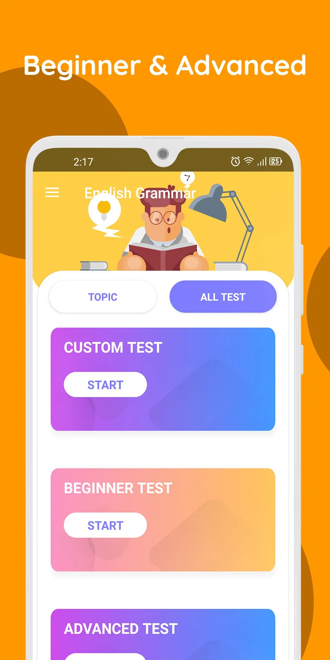 English Grammar Test | Indus Appstore | Screenshot