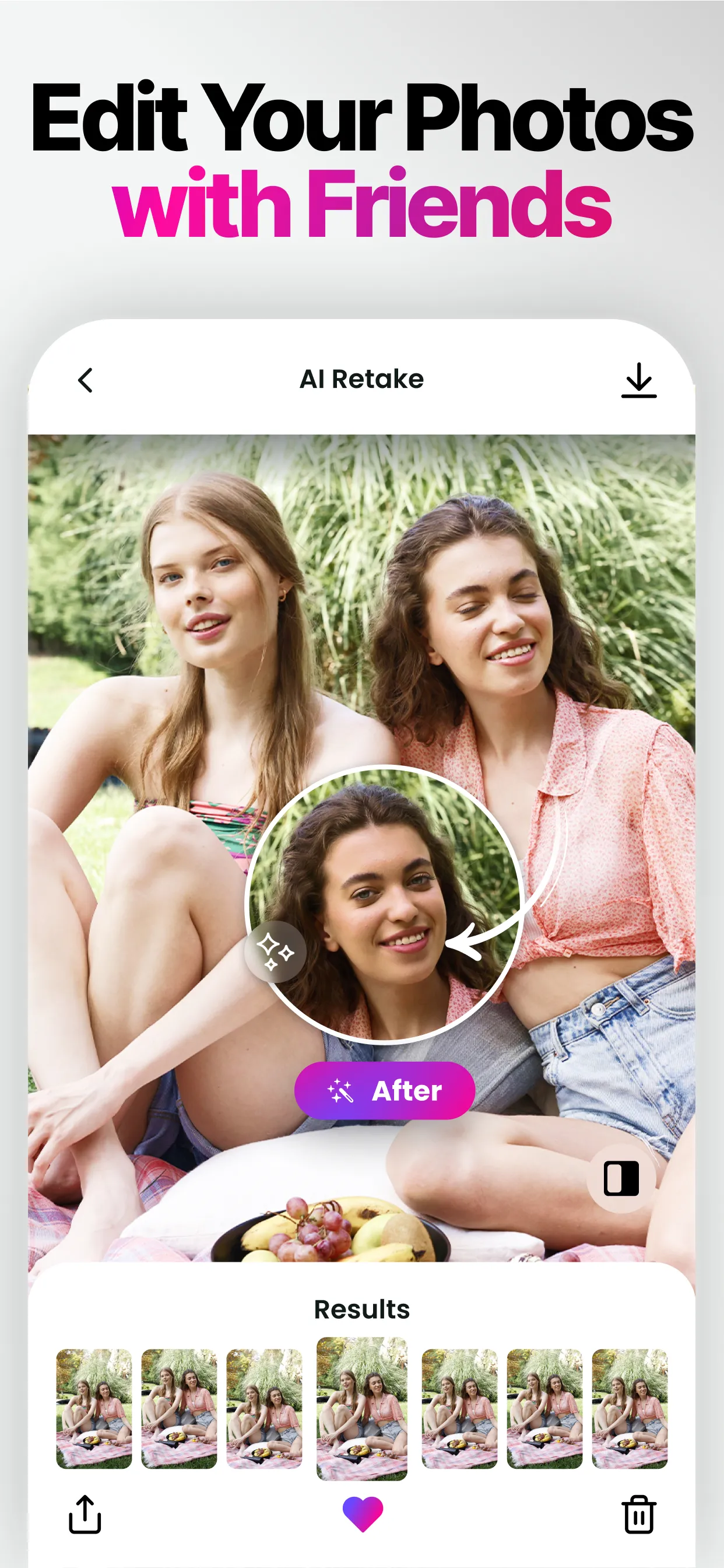 Retake AI: Face & Photo Editor | Indus Appstore | Screenshot