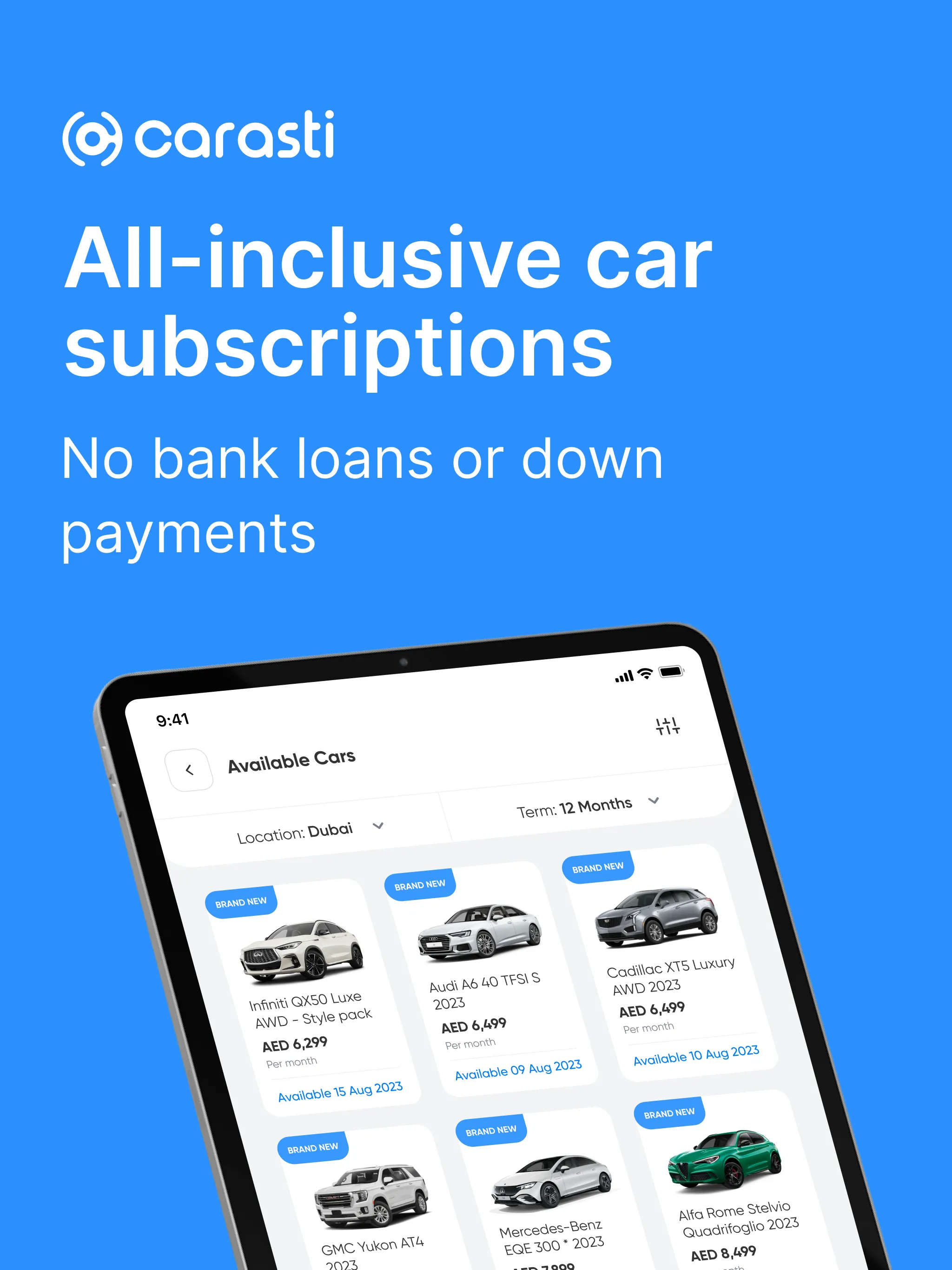 Carasti | Lease Cars Instantly | Indus Appstore | Screenshot