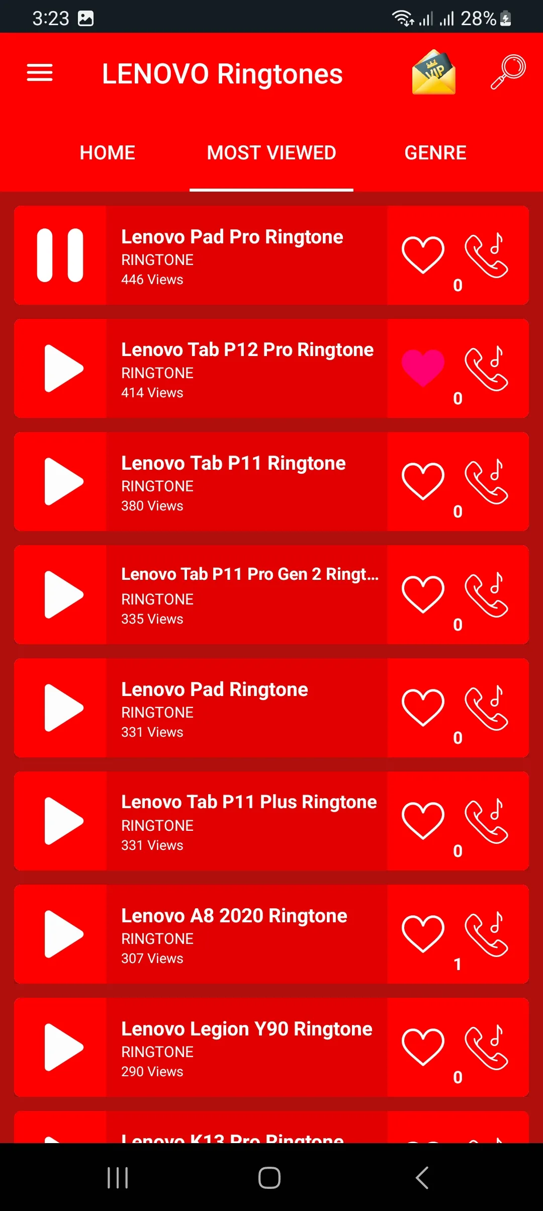 All LENOVO Mobile Ringtones | Indus Appstore | Screenshot