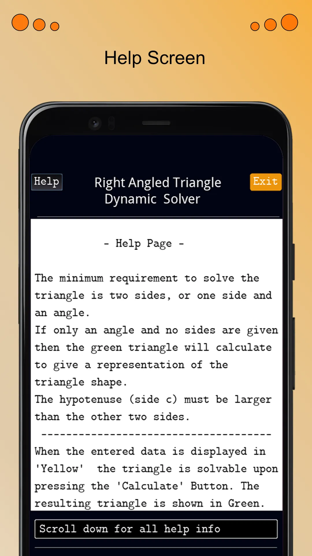 Right Angled Triangle Solver | Indus Appstore | Screenshot