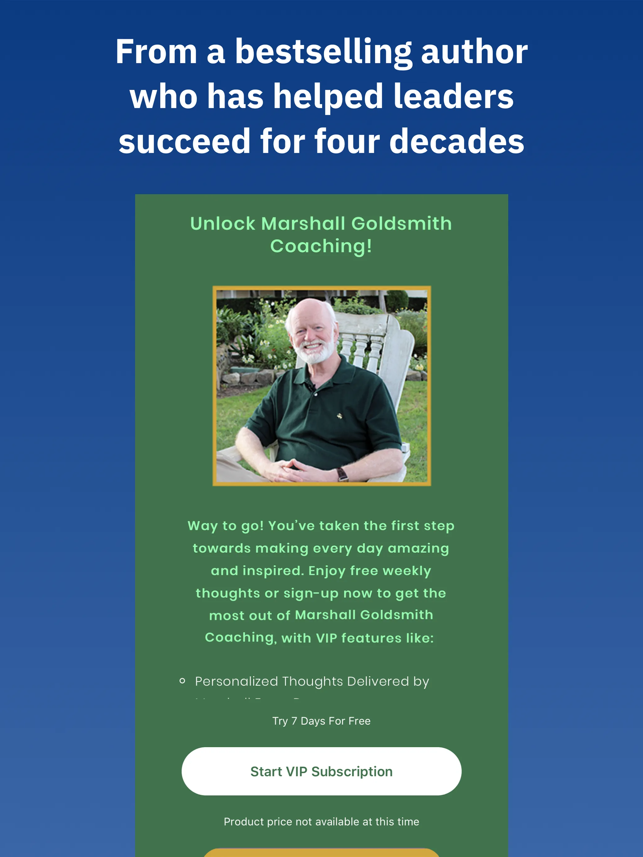 Marshall Goldsmith Coaching | Indus Appstore | Screenshot