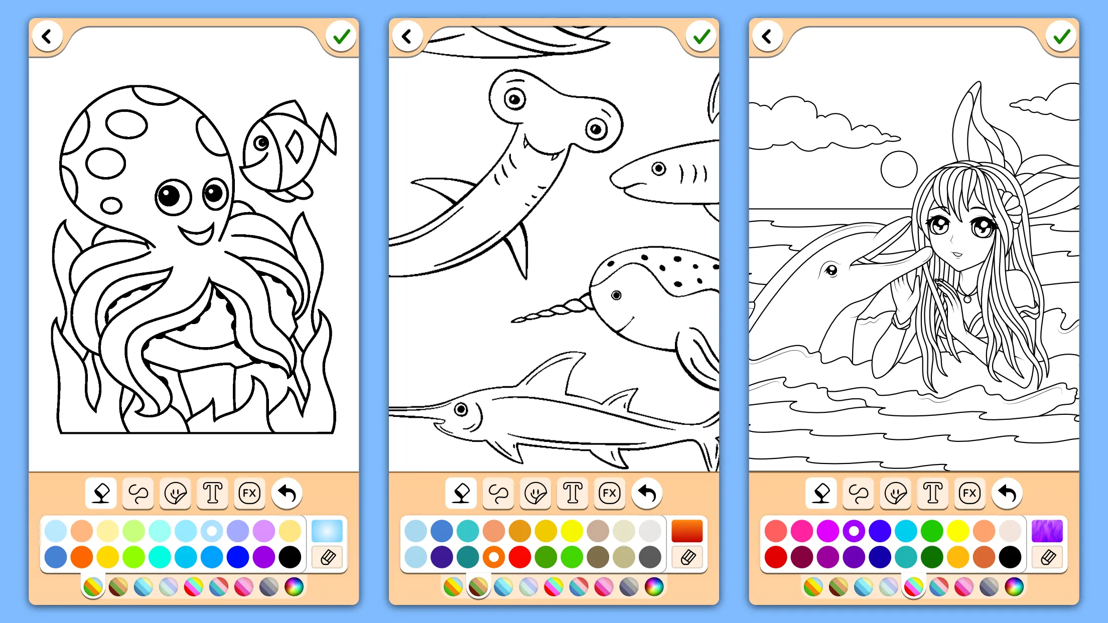 Dolphins coloring pages | Indus Appstore | Screenshot