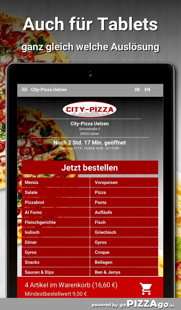 City-Pizza Uelzen Uelzen | Indus Appstore | Screenshot