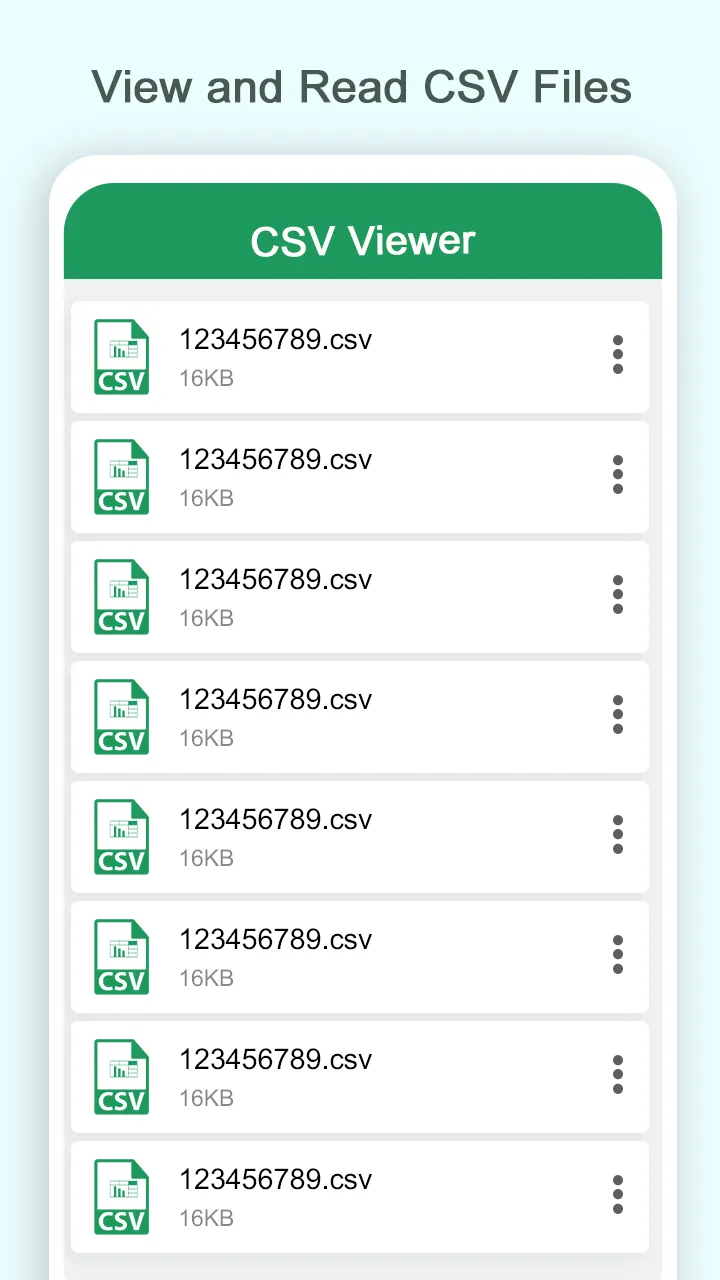 CSV File Reader & CSV Viewer | Indus Appstore | Screenshot