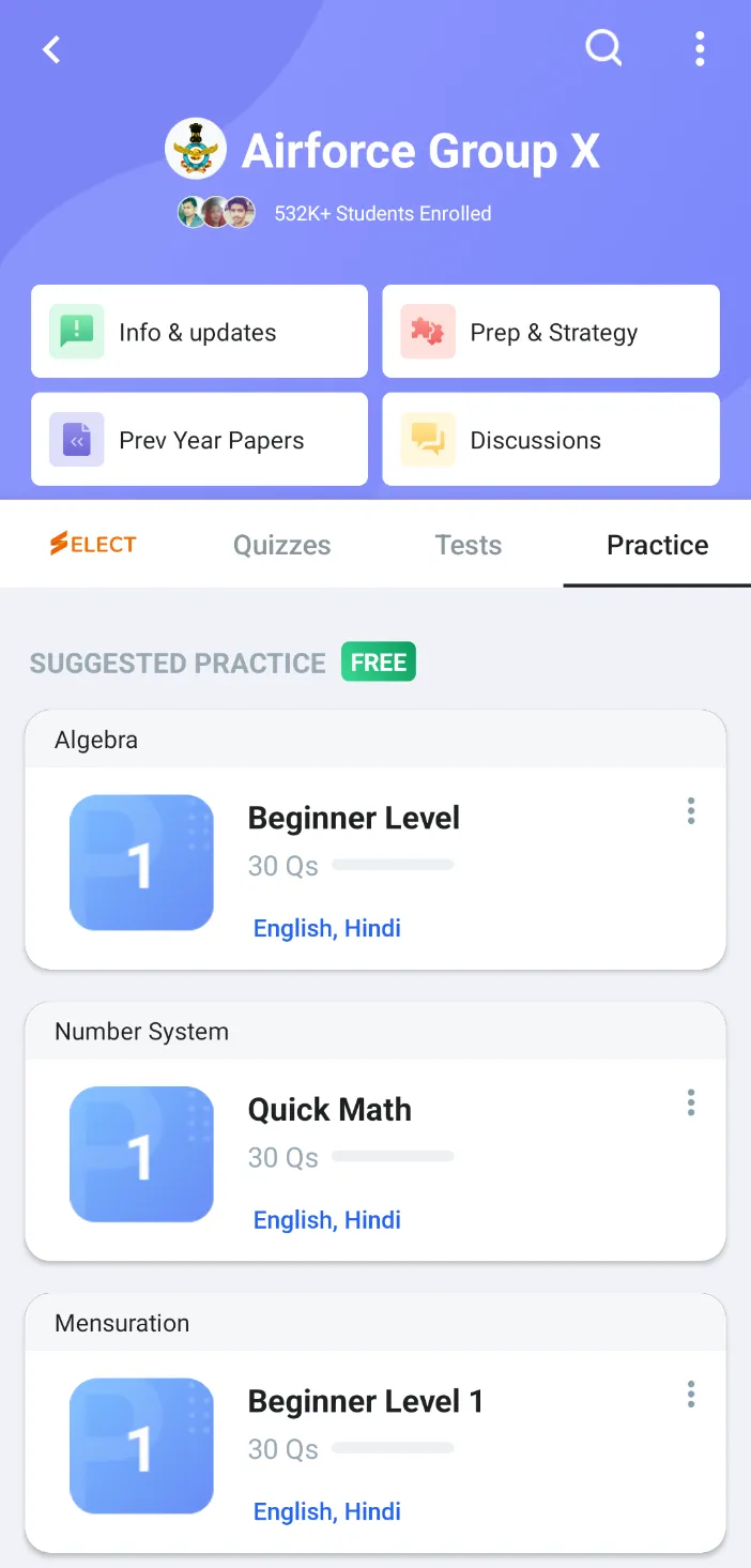 Airforce Group X Exam Prep App | Indus Appstore | Screenshot