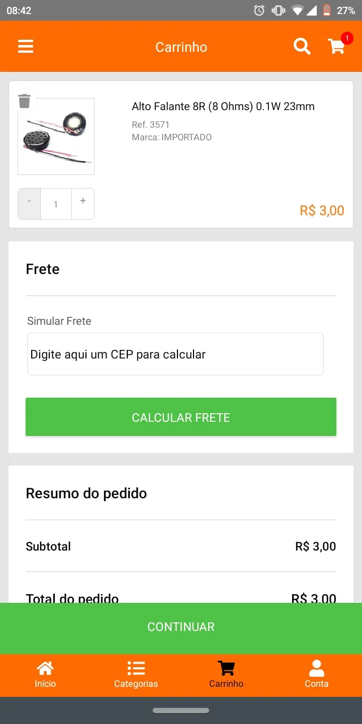 Achei Componentes Eletrônicos | Indus Appstore | Screenshot