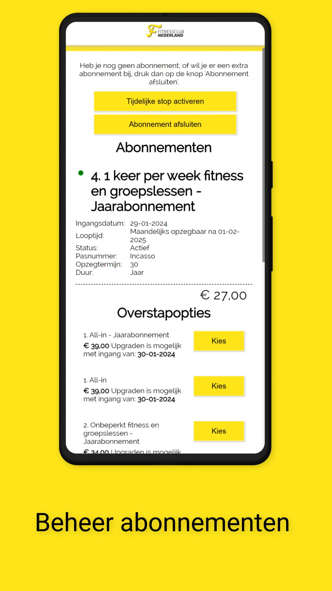 Fitnessclub Nederland | Indus Appstore | Screenshot