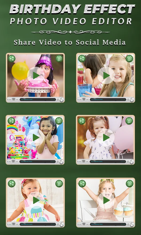 Birthday Photo Effect Video | Indus Appstore | Screenshot