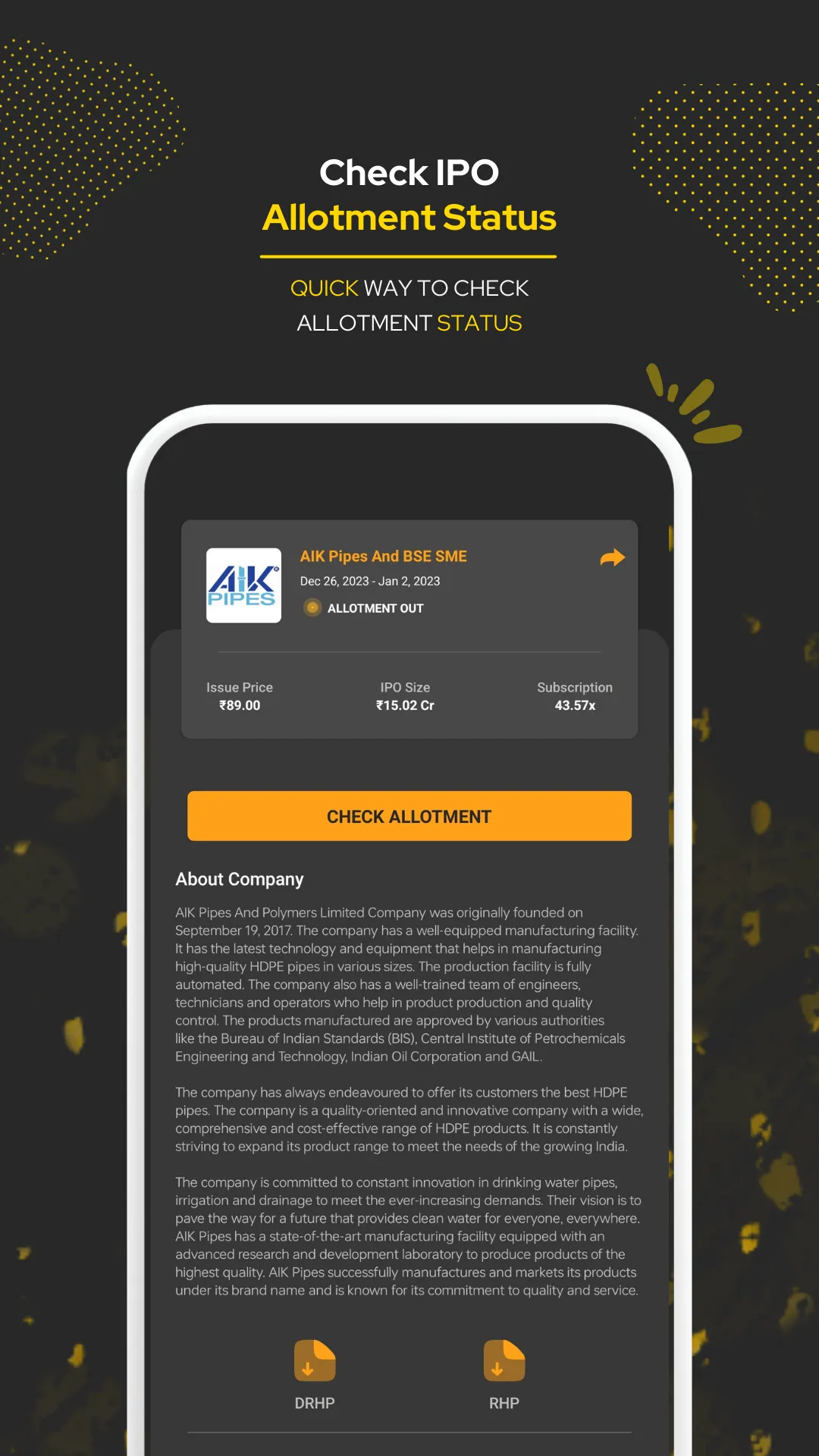 IPO Check Kar - GMP Sub & News | Indus Appstore | Screenshot