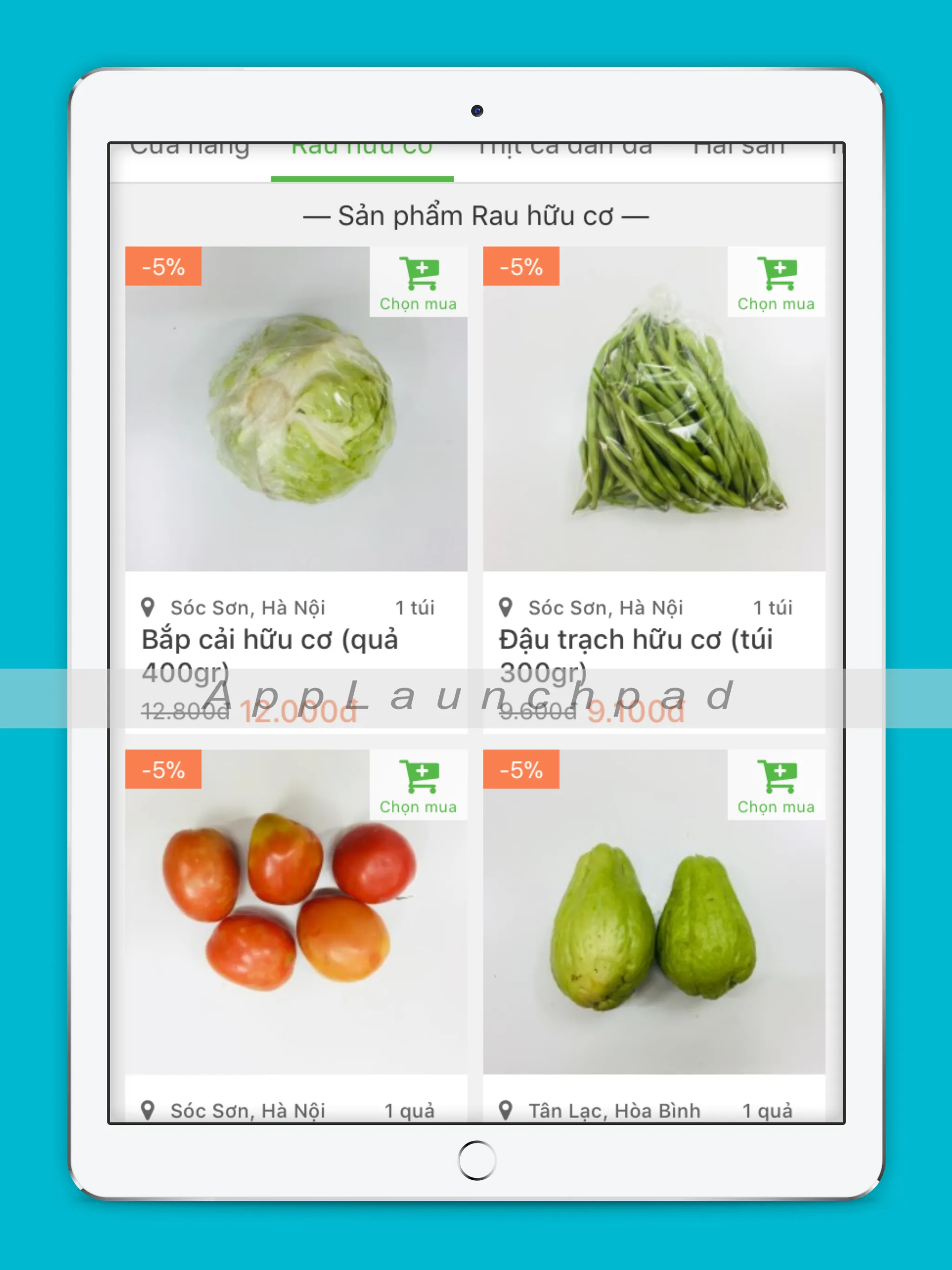 FoodHub - Thực phẩm tự nhiên | Indus Appstore | Screenshot