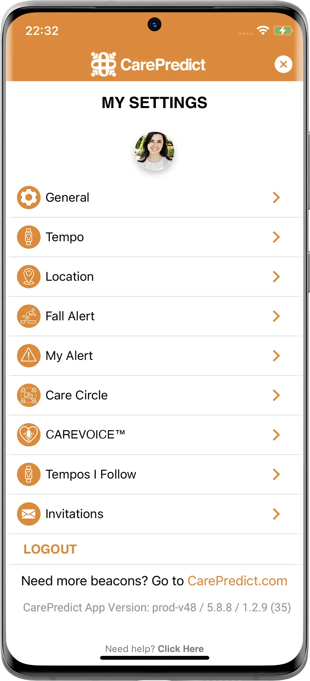 CarePredict TouchPoint | Indus Appstore | Screenshot