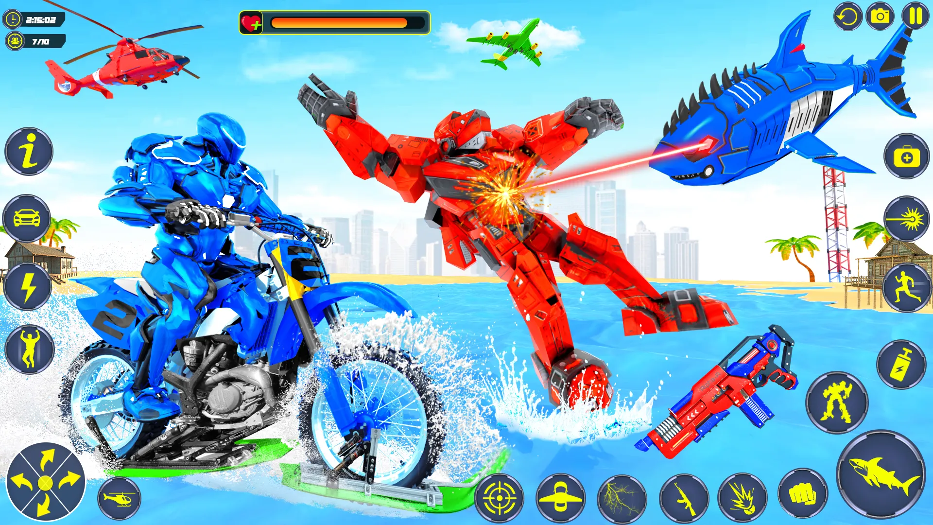 Shark Robot Car Transform Game | Indus Appstore | Screenshot