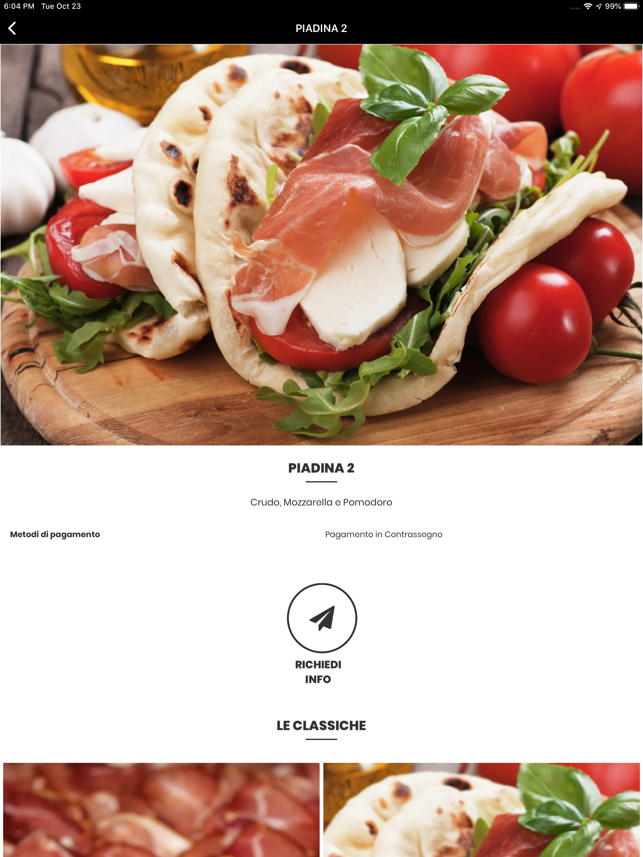 La Piadina Felice | Indus Appstore | Screenshot