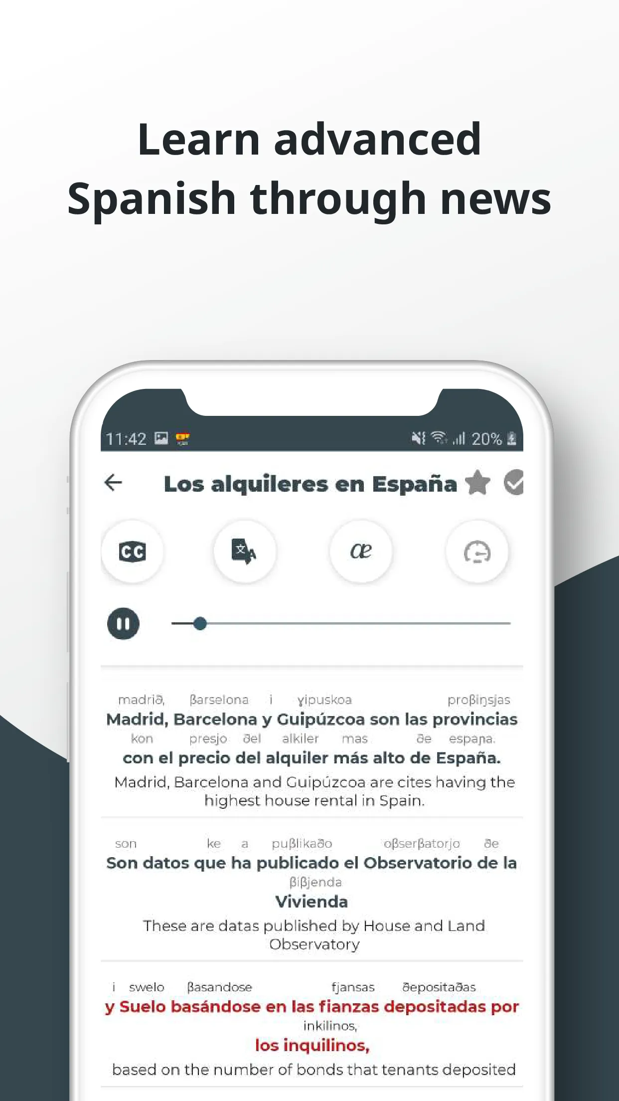 Spanish ー Listening・Speaking | Indus Appstore | Screenshot