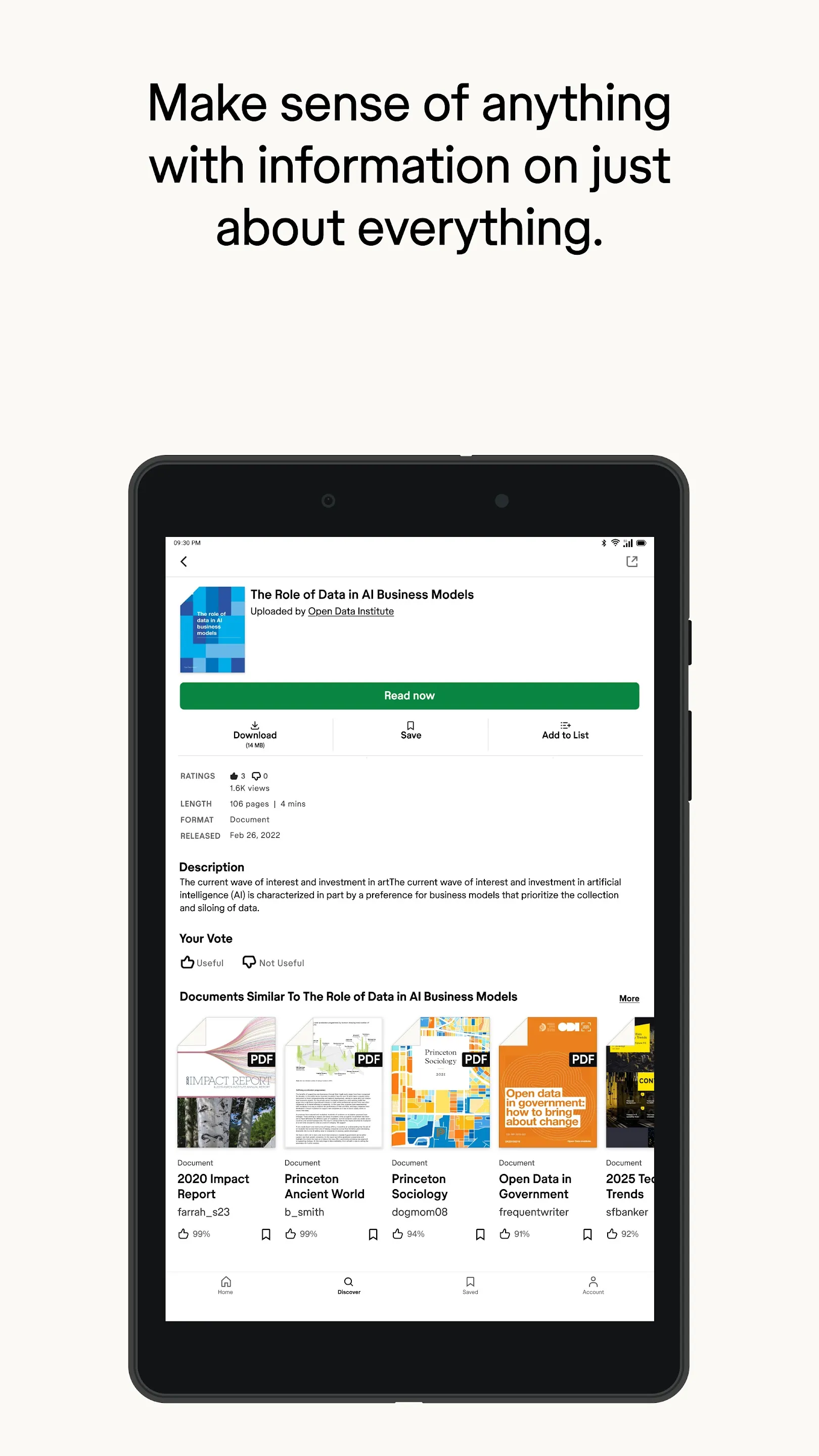 Scribd: 170M+ documents | Indus Appstore | Screenshot