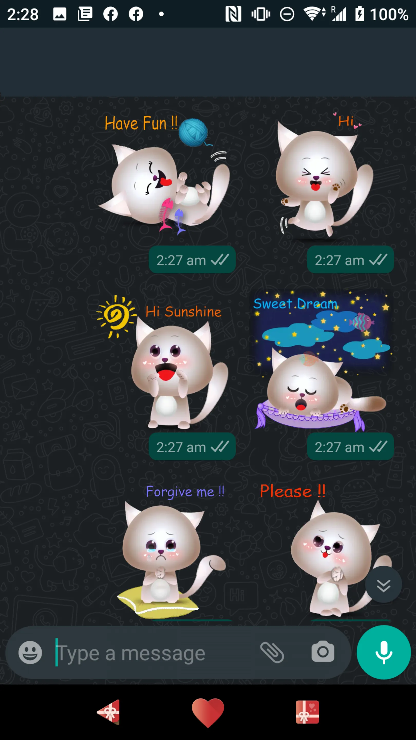 Animated Kitten Sticker | Indus Appstore | Screenshot