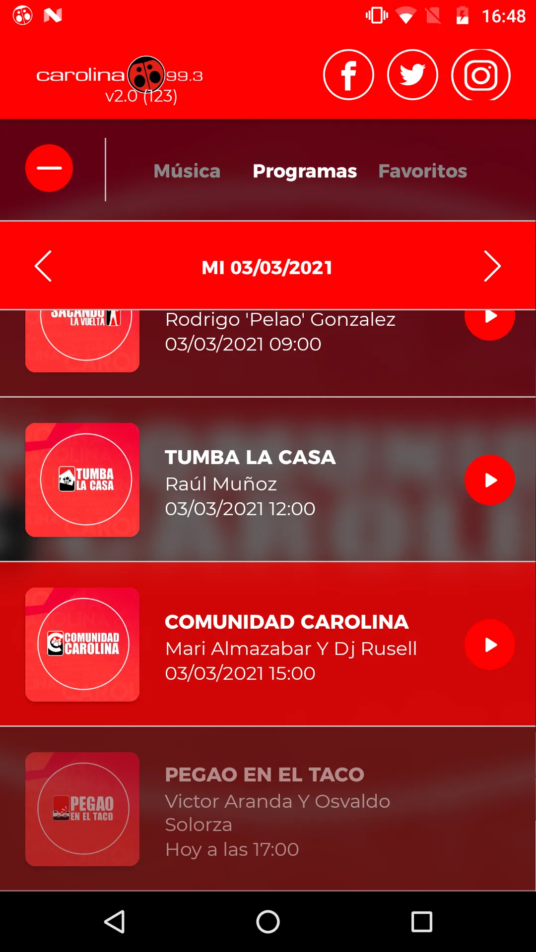 Radio Carolina 99.3 | Indus Appstore | Screenshot