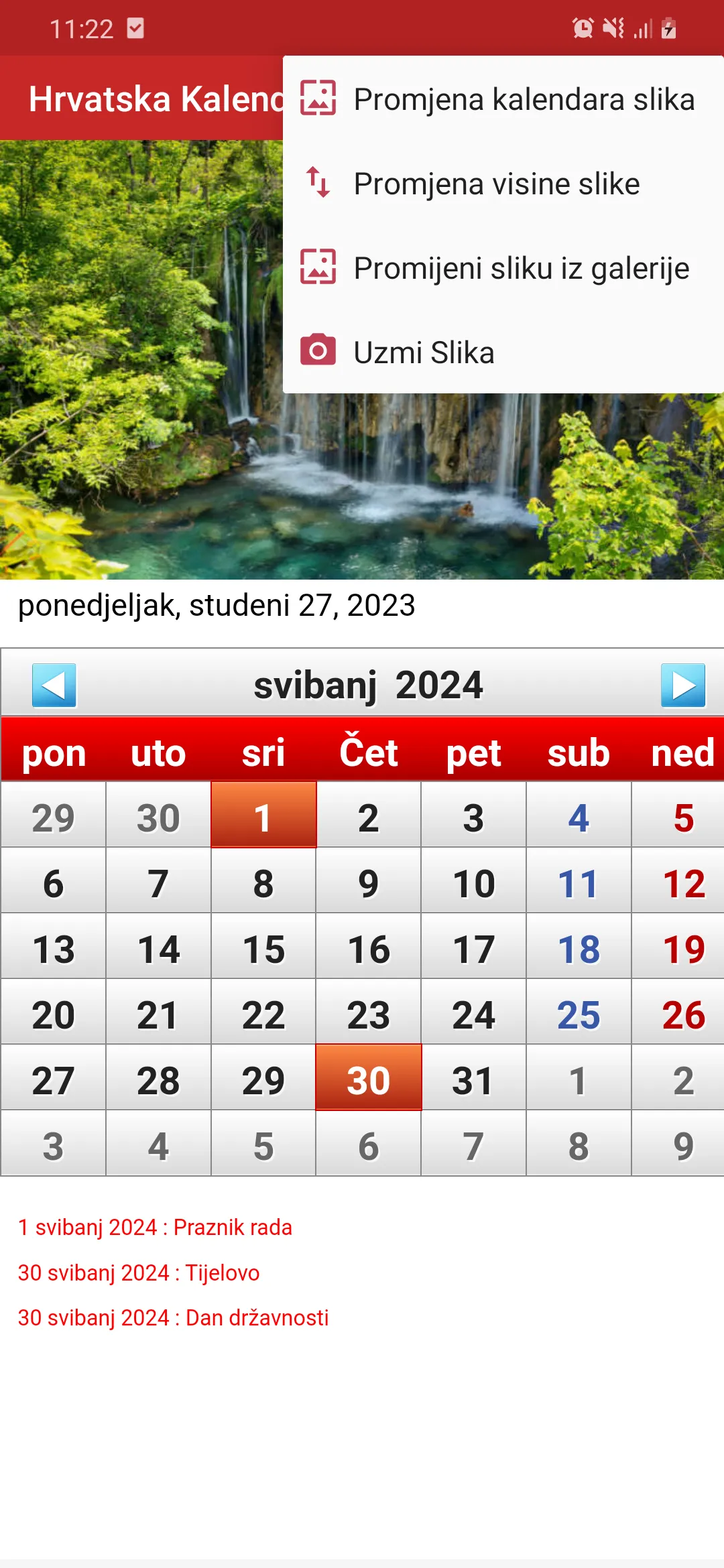 Croatia Calendar 2025 | Indus Appstore | Screenshot