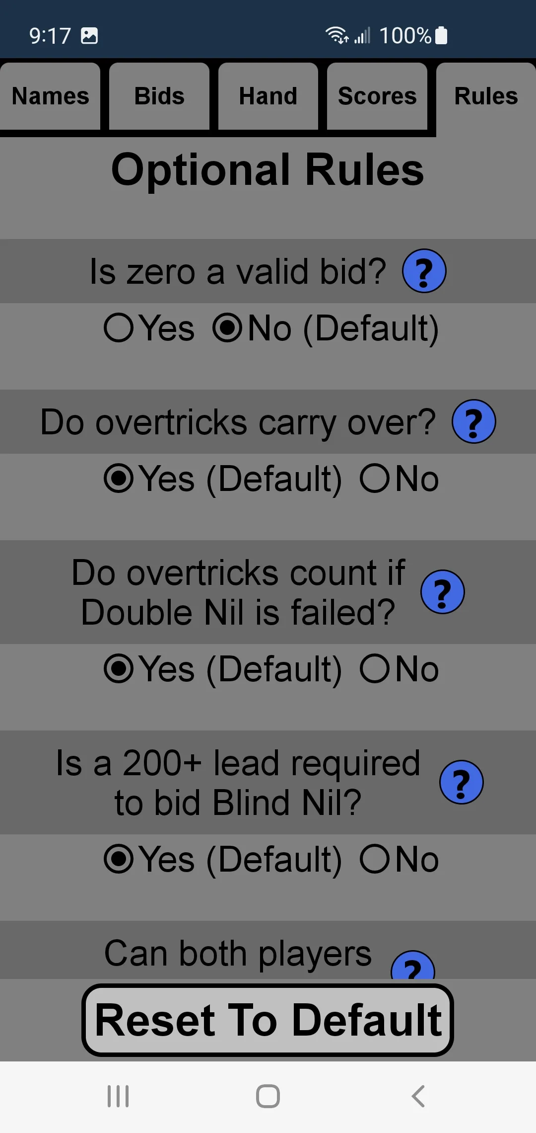 Spades Scorekeeper | Indus Appstore | Screenshot