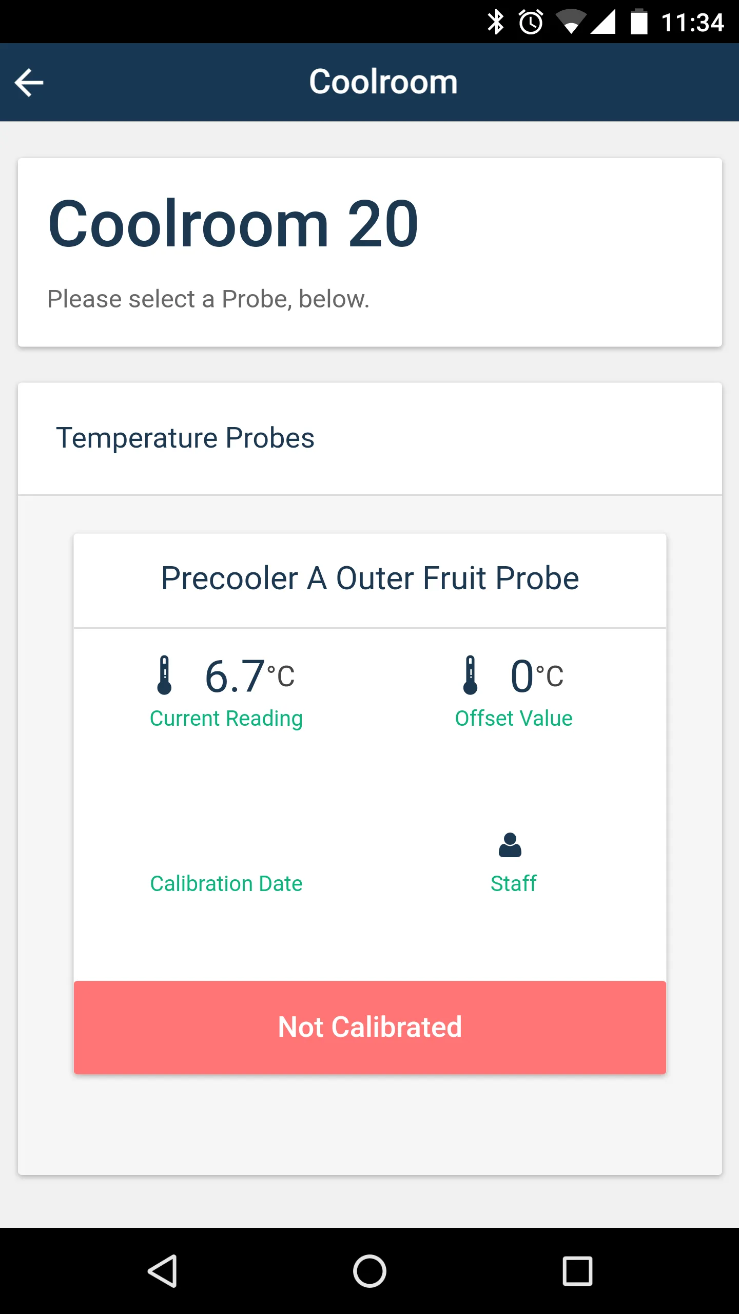 RICADO Temperature Calibration | Indus Appstore | Screenshot