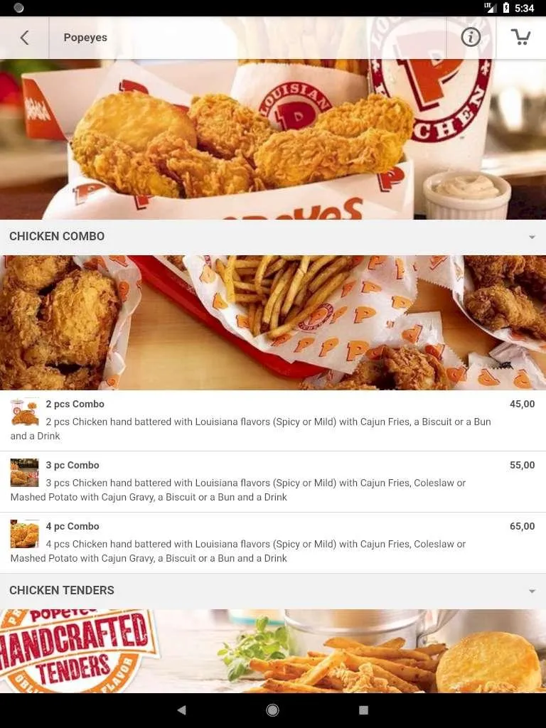 Popeyes Suriname | Indus Appstore | Screenshot