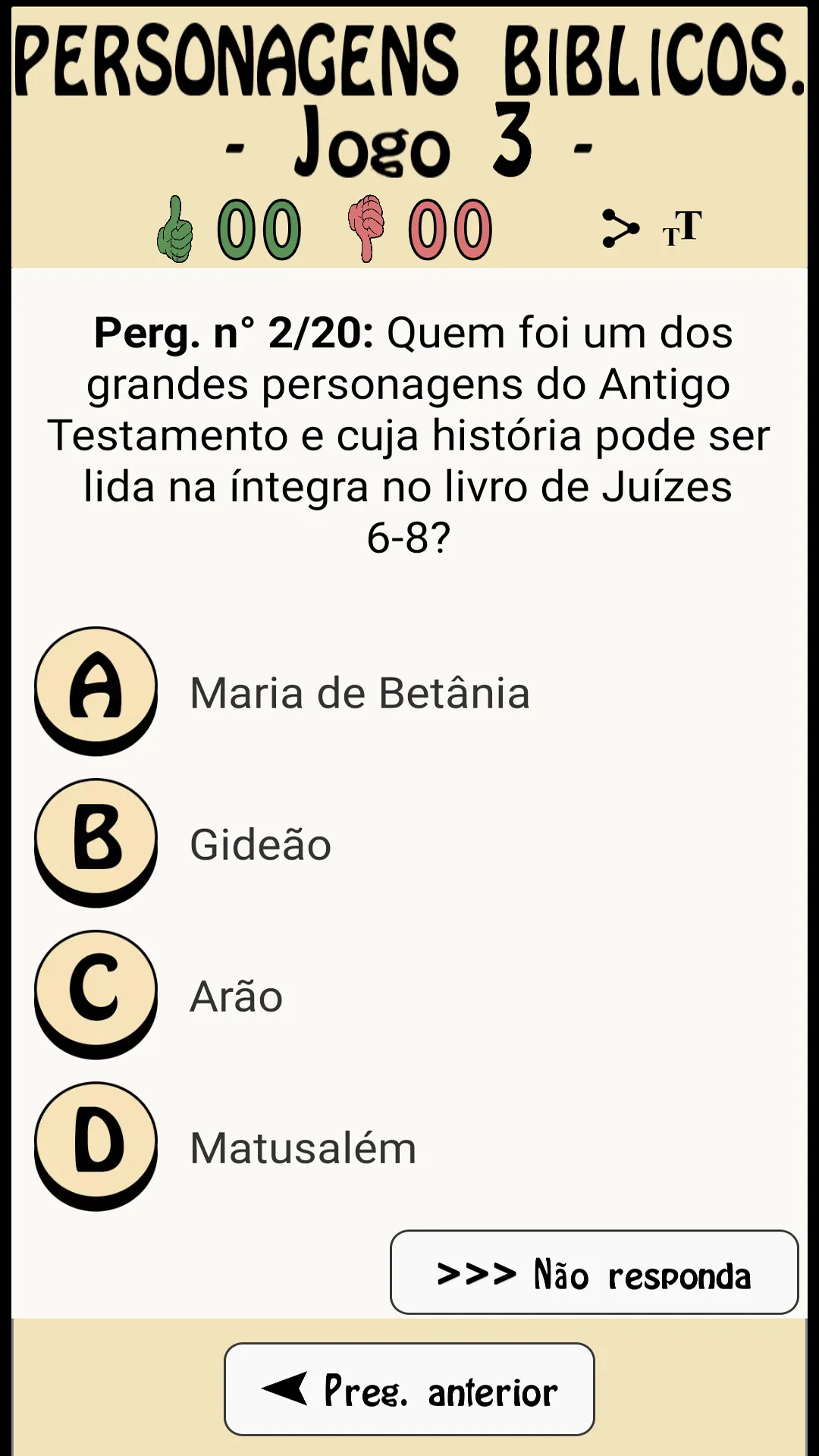 O jogo de perguntas bíblia | Indus Appstore | Screenshot