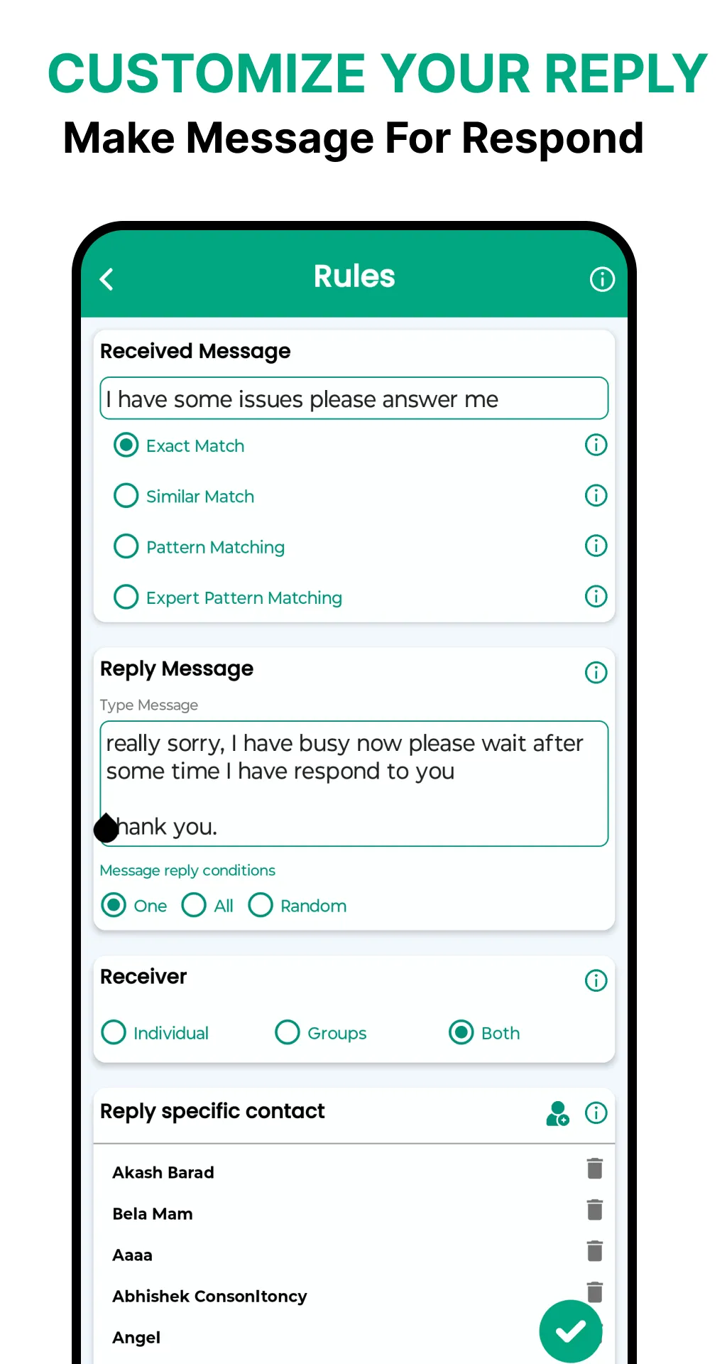 Autoresponder and Auto Reply | Indus Appstore | Screenshot