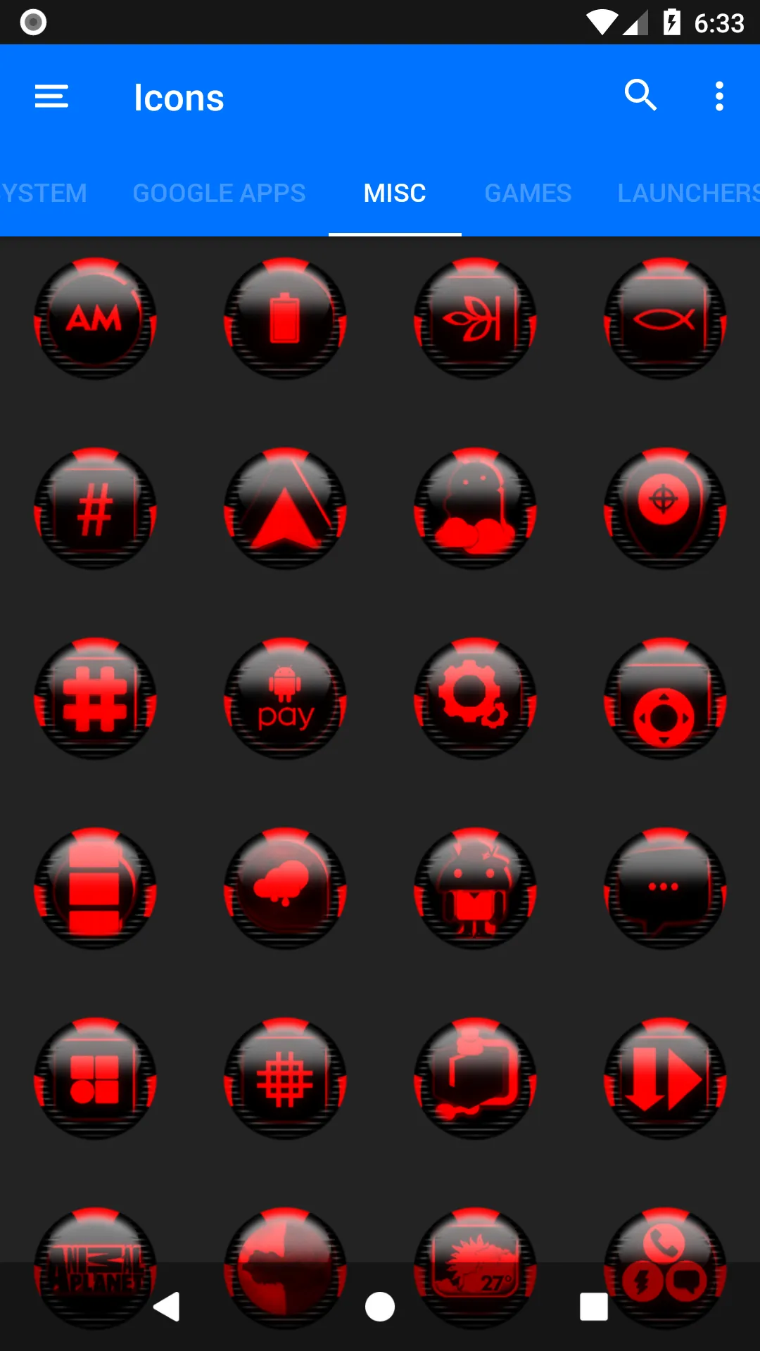 Red Icon Pack Style 6 | Indus Appstore | Screenshot