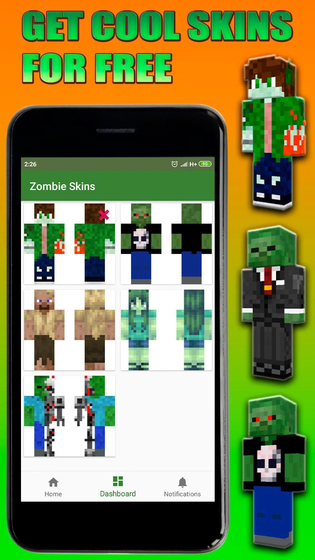 Zombie Skins for Minecraft PE | Indus Appstore | Screenshot