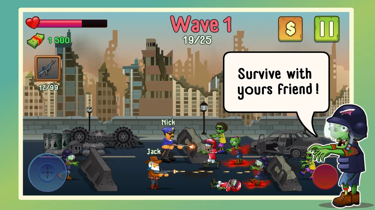 Two guys & Zombies: Online | Indus Appstore | Screenshot