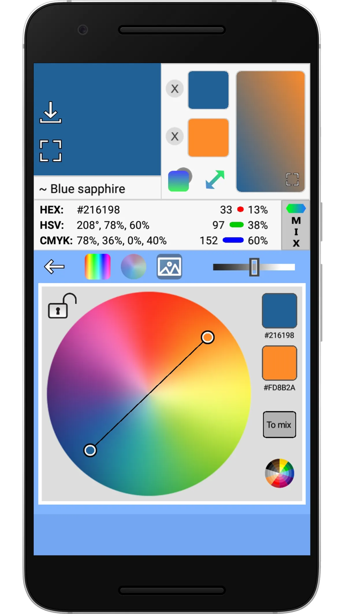 Color Picker & Gradient Wallp | Indus Appstore | Screenshot