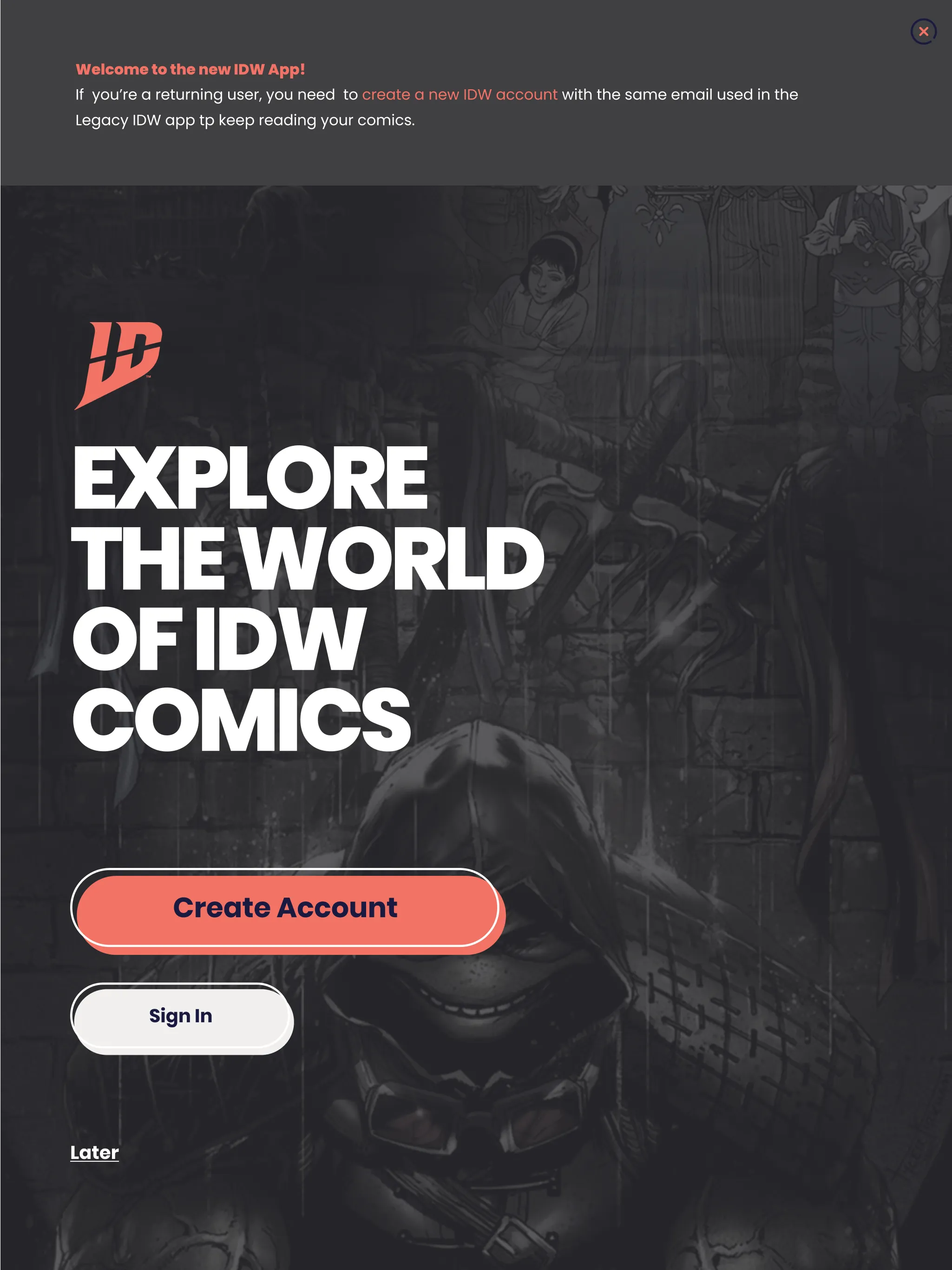 IDW Digital Comics Experience | Indus Appstore | Screenshot