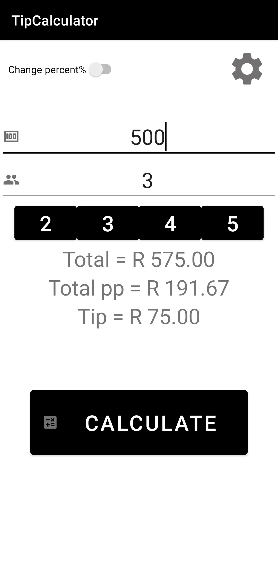 TipCalculator | Indus Appstore | Screenshot