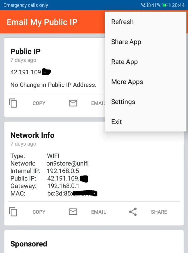 My IP Address | Indus Appstore | Screenshot