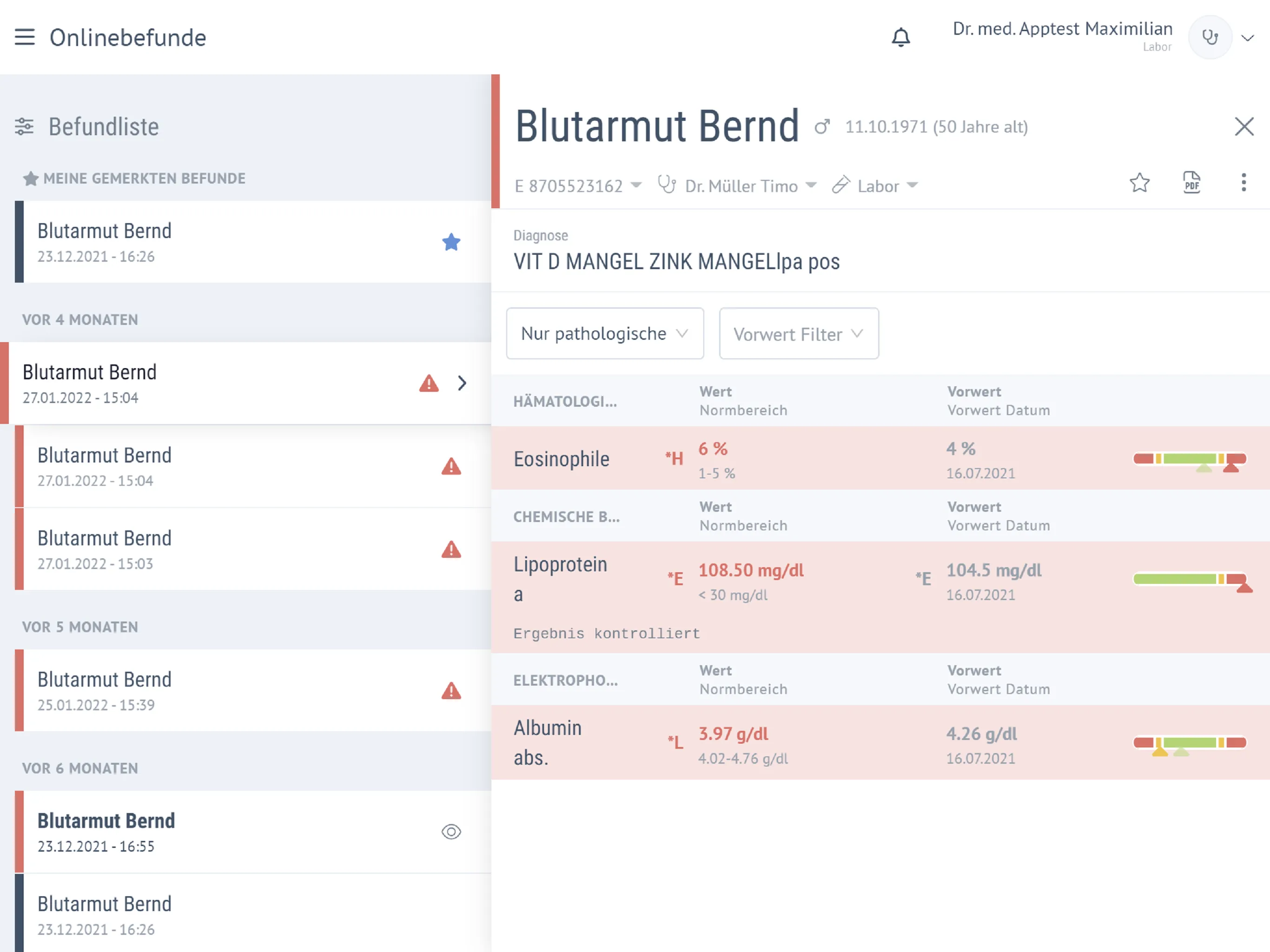 Labor Lademannbogen MVZ GmbH | Indus Appstore | Screenshot