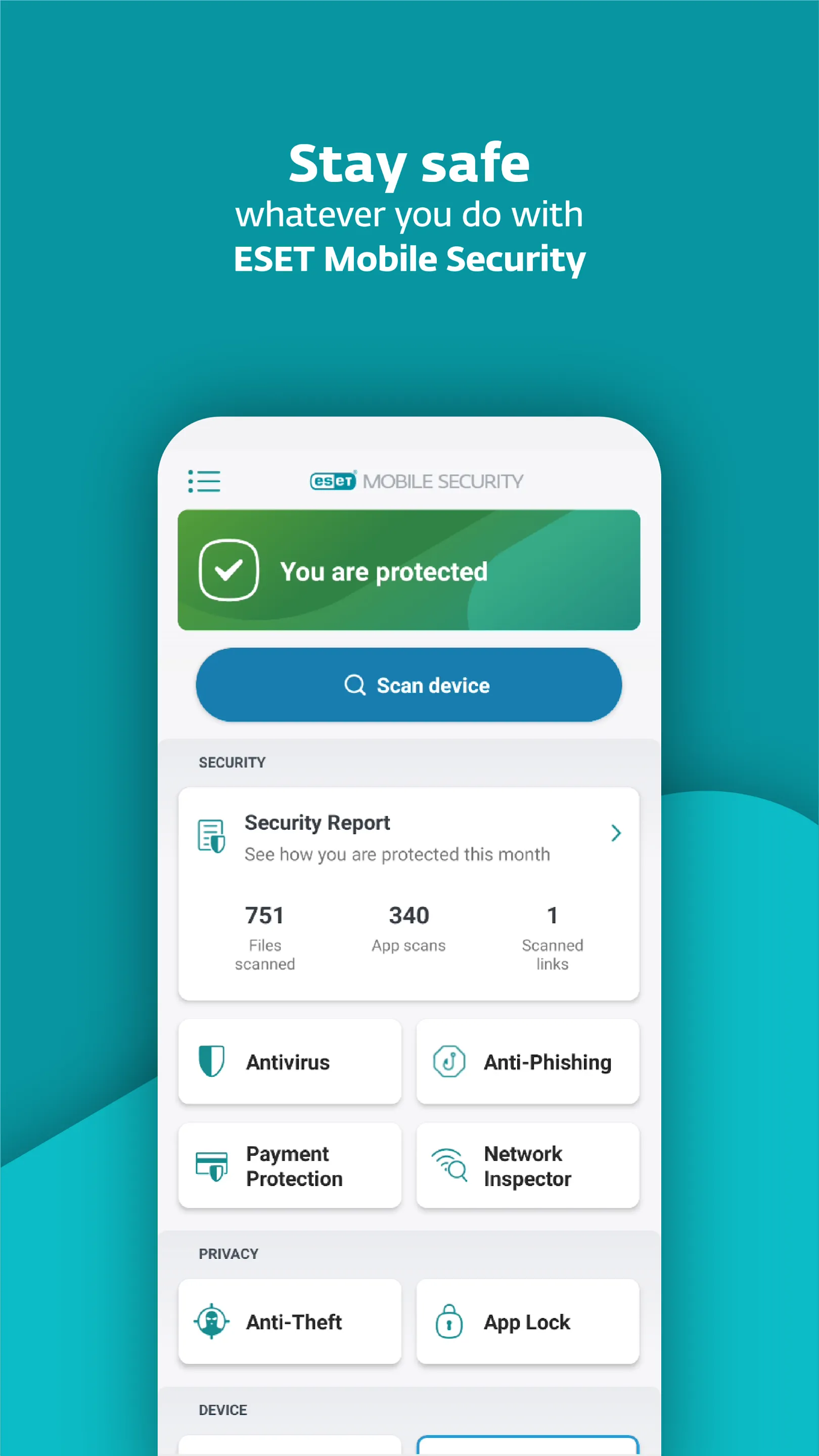 ESET Mobile Security Antivirus | Indus Appstore | Screenshot