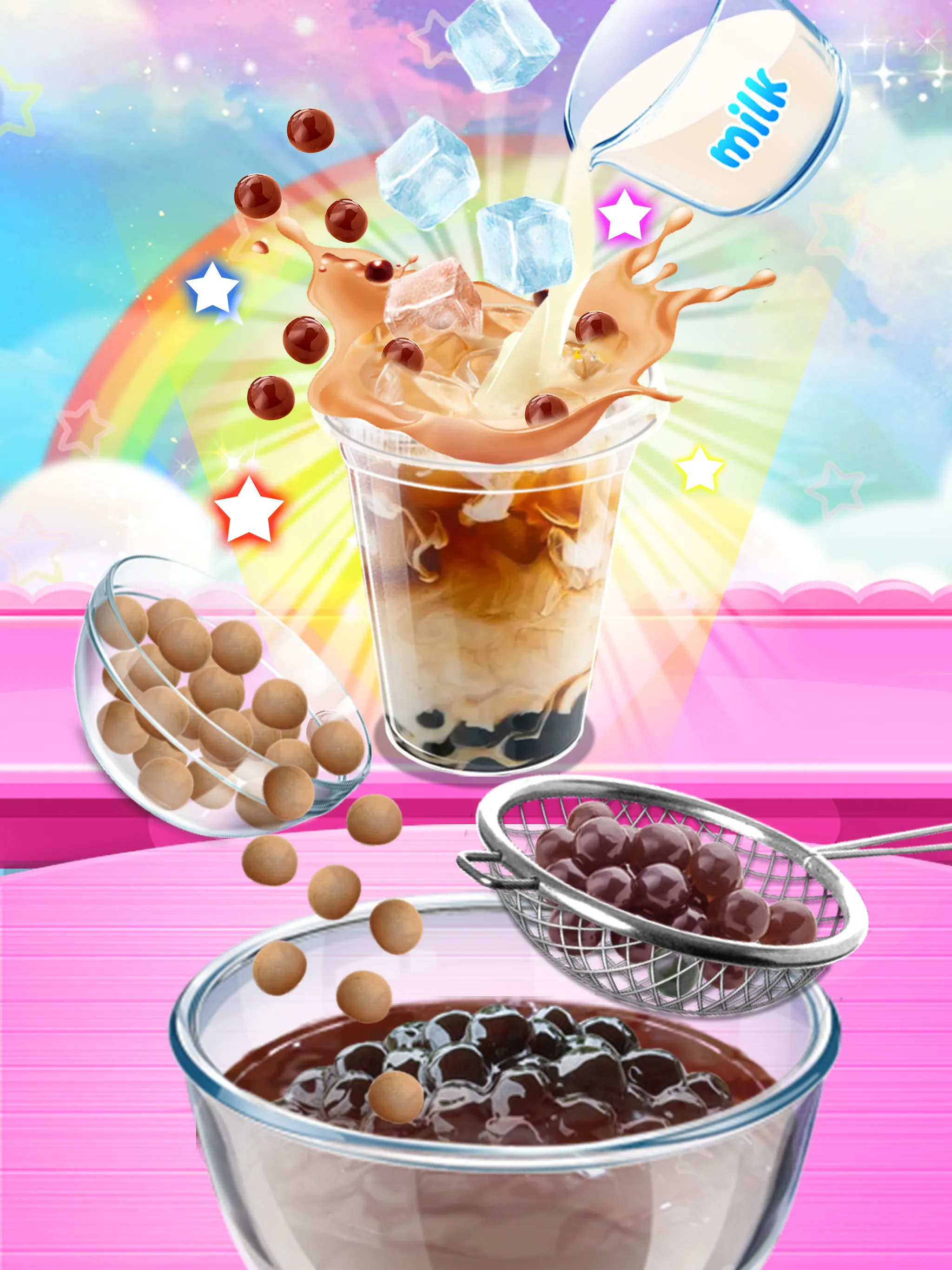 Unicorn Bubble Tea - Icy Drink | Indus Appstore | Screenshot