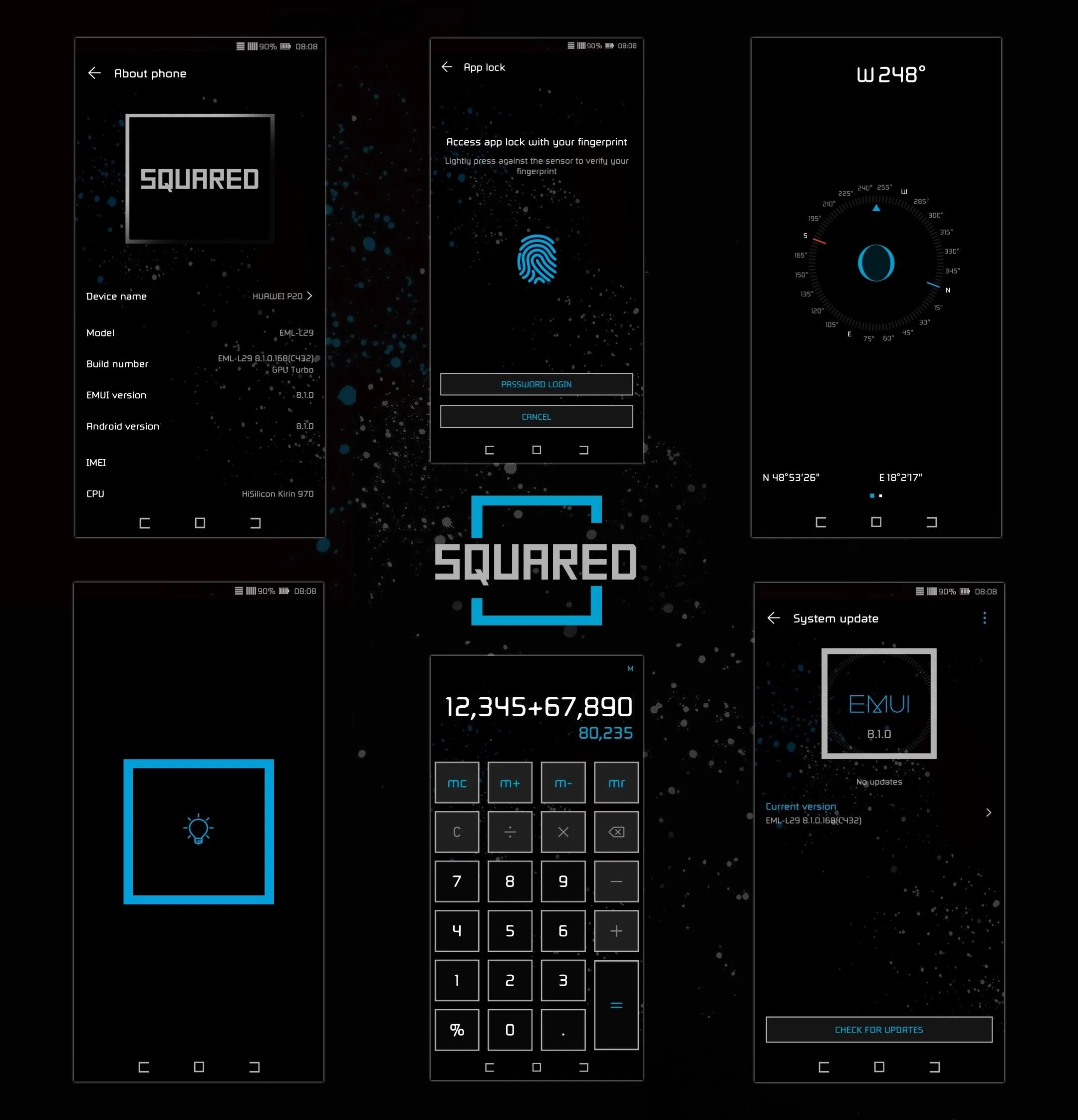 [EMUI5/8/9]Squared Theme | Indus Appstore | Screenshot