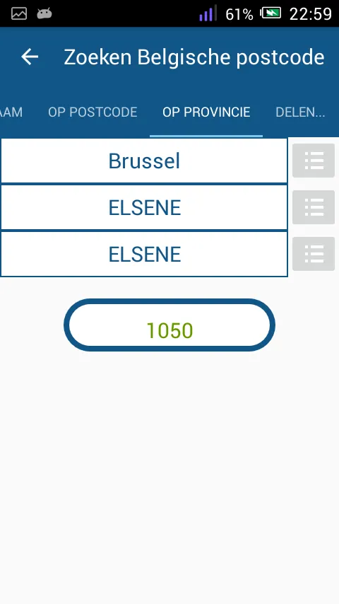 Postcode Belgische | Indus Appstore | Screenshot