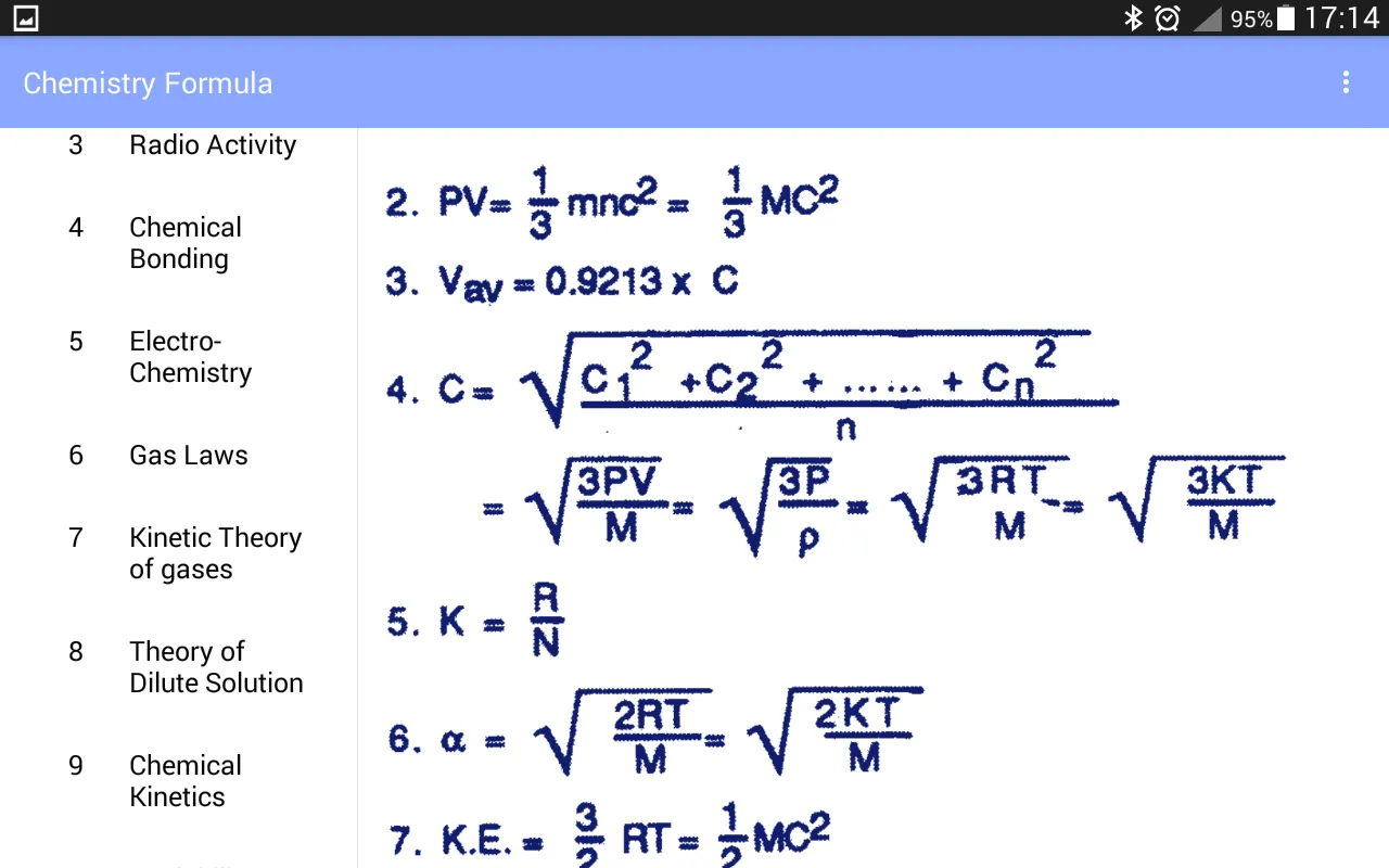 Chemistry Formula | Indus Appstore | Screenshot