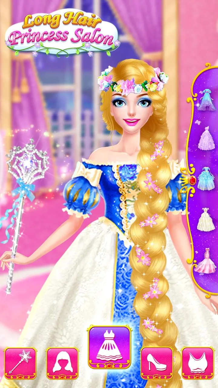 Long Hair Princess Salon Games | Indus Appstore | Screenshot