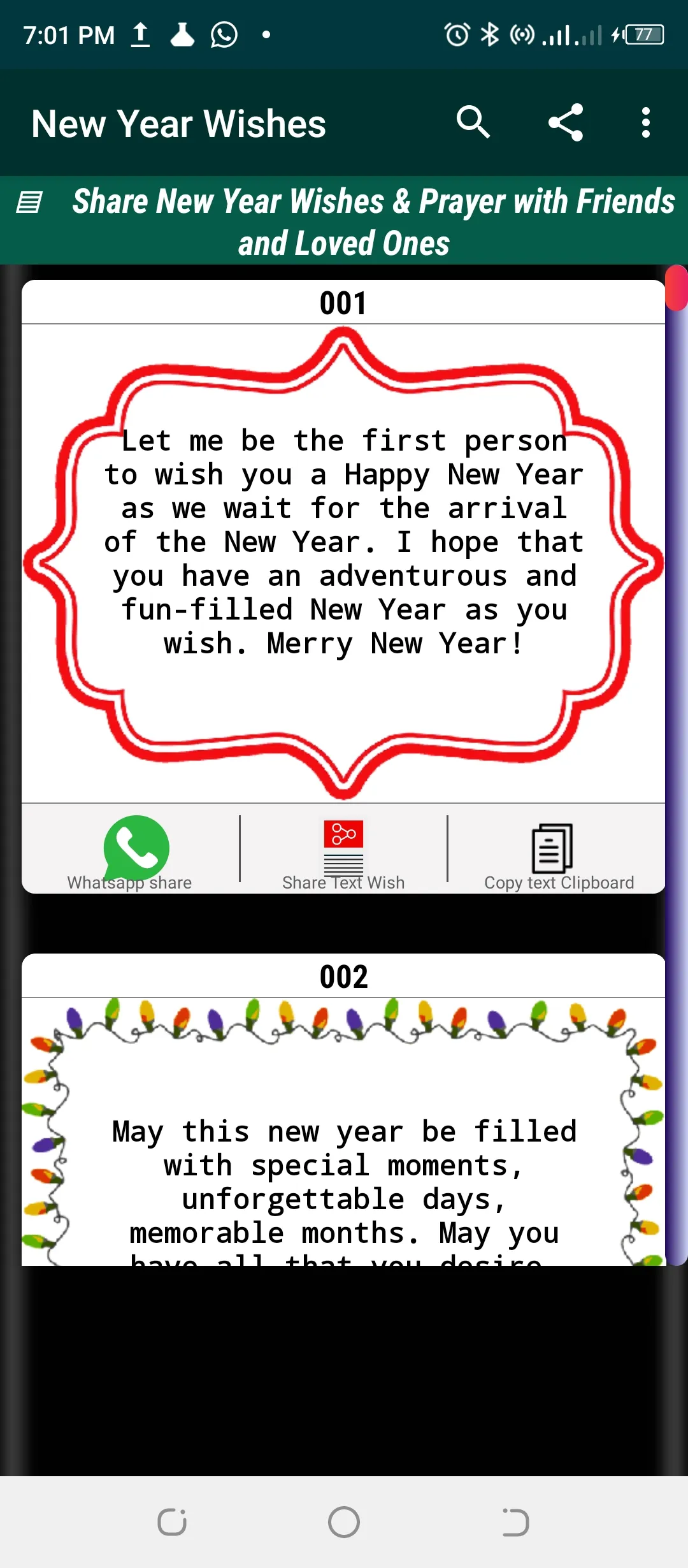 Happy New Year Wishes & Prayer | Indus Appstore | Screenshot